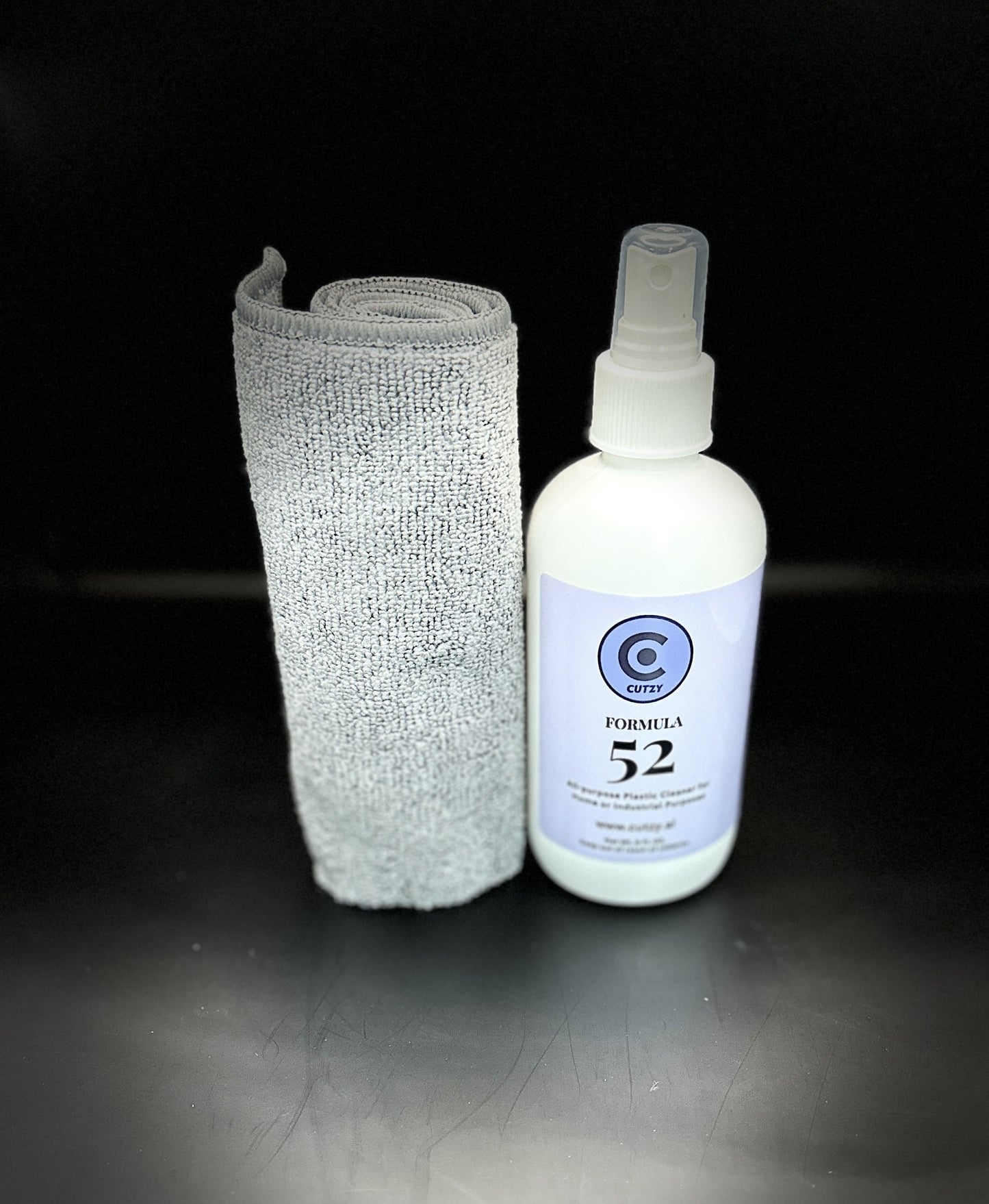 Cutzy Formula 52 Plastic Cleaner Professional Grade with Microfiber Cloth Combo!