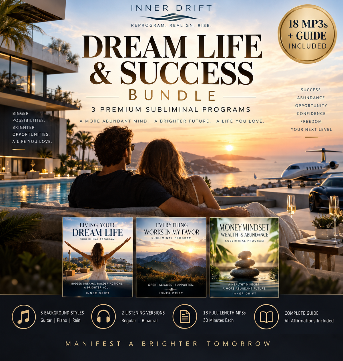 Dream Life & Success Bundle – Subliminal MP3 Collection