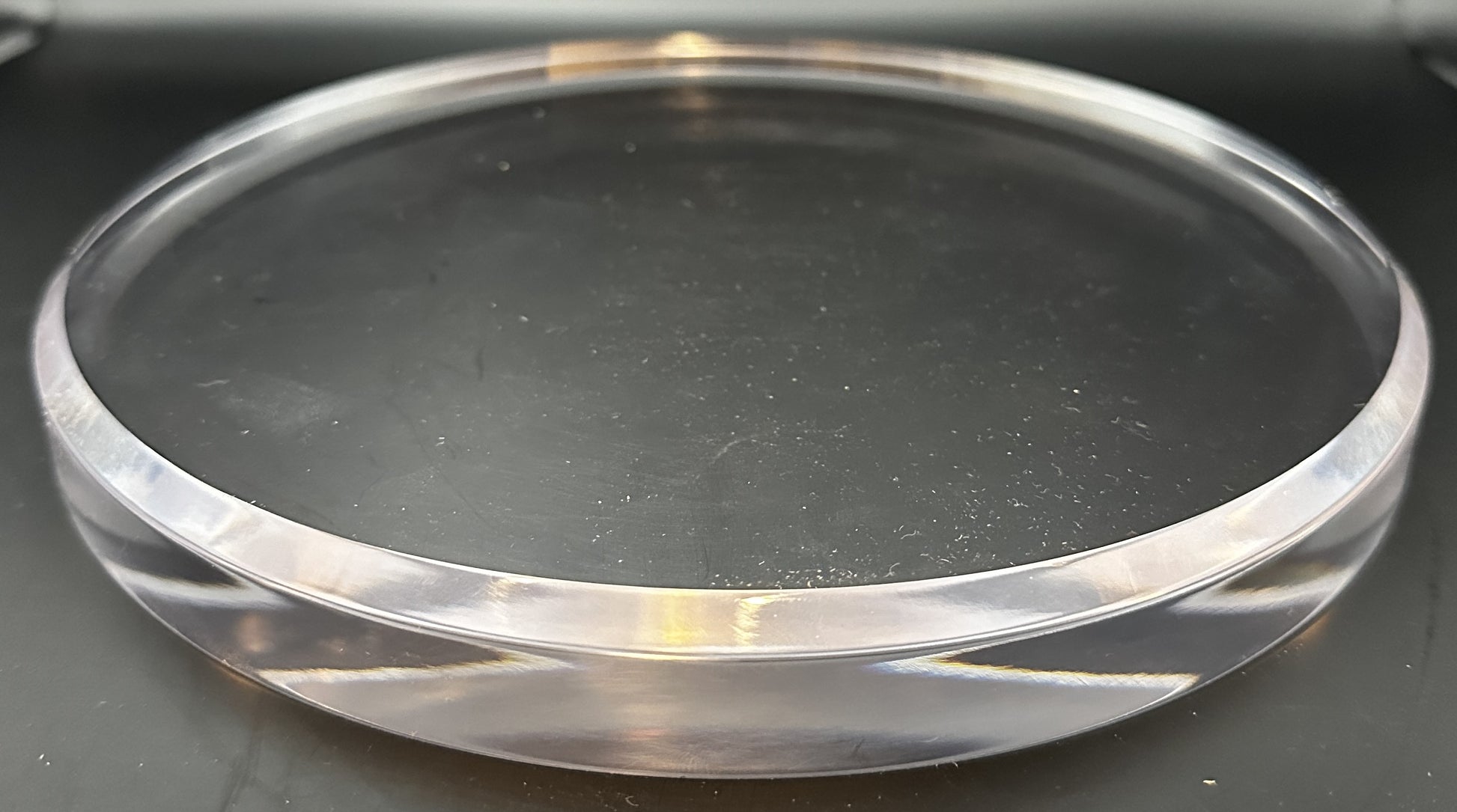 Round Clear Acrylic Display Base 5 inch diameter