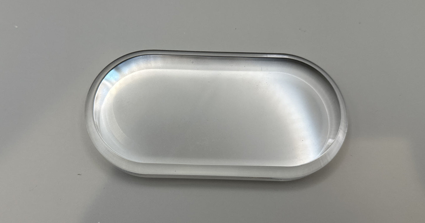 Clear Acrylic Oval Base