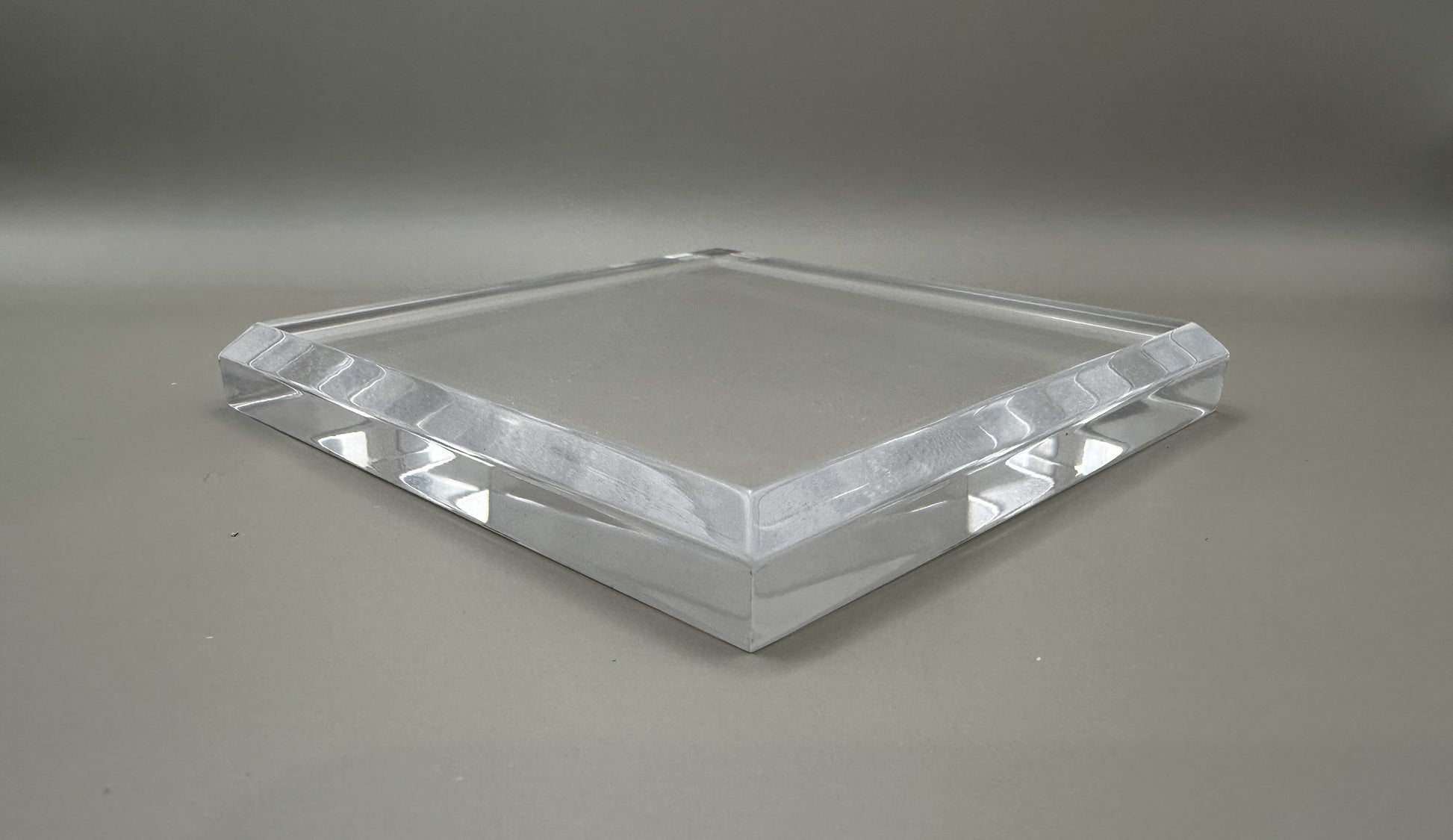 - Square Clear Acrylic Display Base