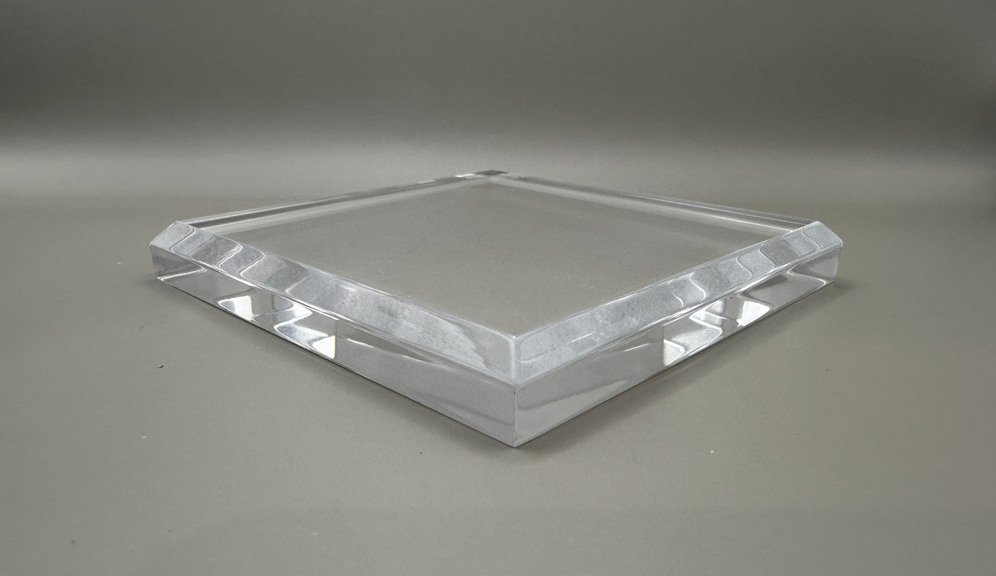 6" Square Clear Acrylic Display Base