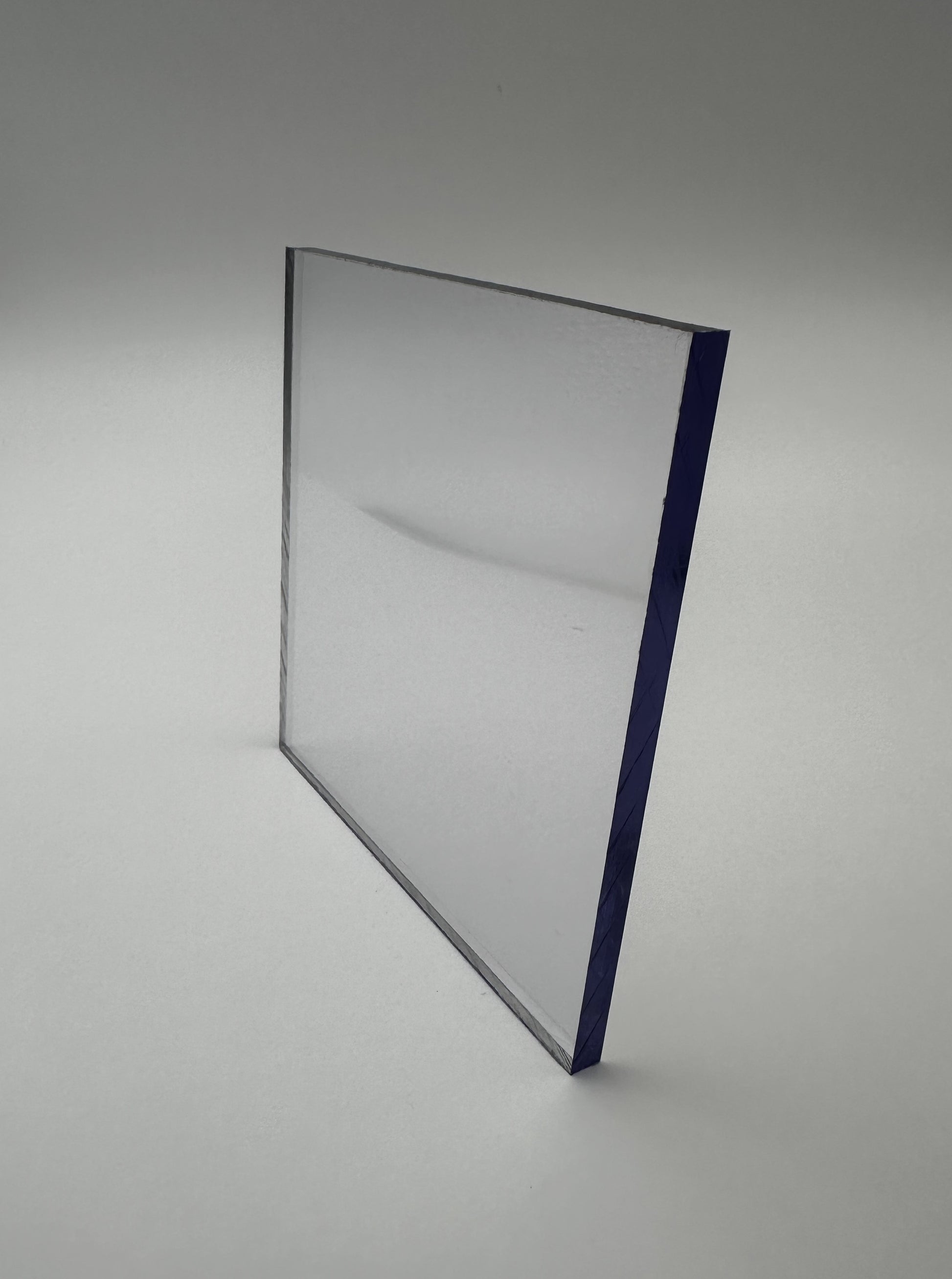 1/16 Clear Polycarbonate on edge - Lexan sheet