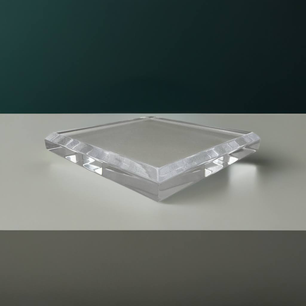 Square Acrylic Base- 3"w x 3"L x 1/2" thick -