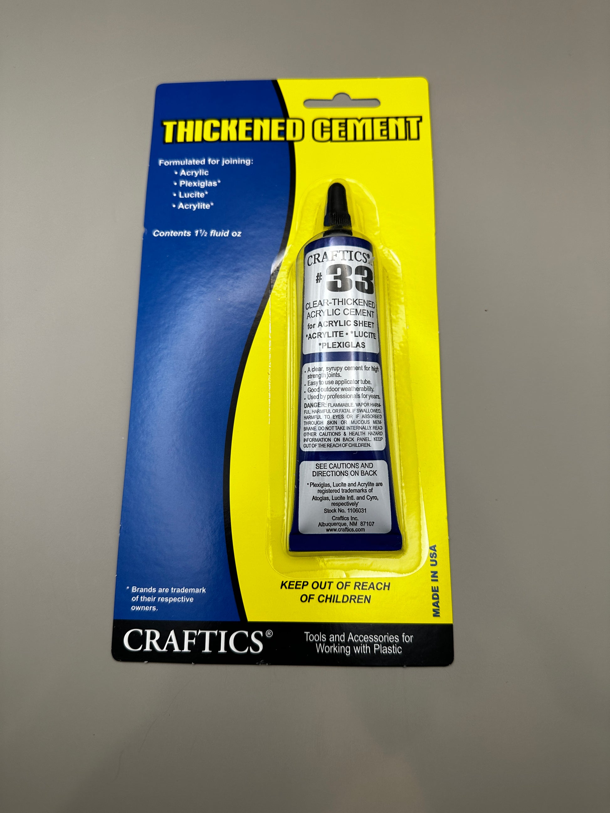 Plastic Cement - Adhesive - Medium Bodied