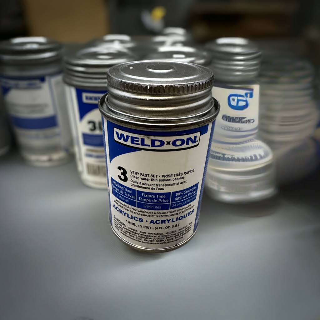 Weld-On #3 - Cement / Glue - Acrylic, Plexiglass, Polycarbonate and More!