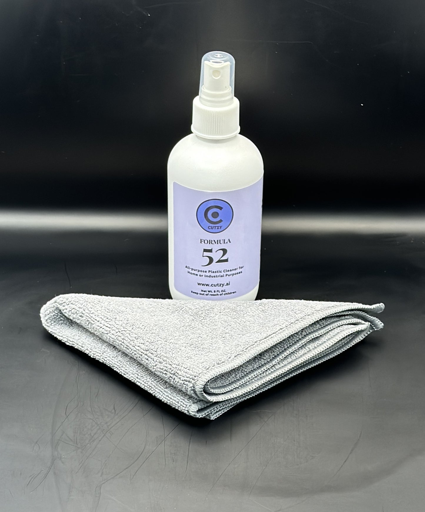 Cutzy Formula 52 Plastic Cleaner Professional Grade with Microfiber Cloth Combo!